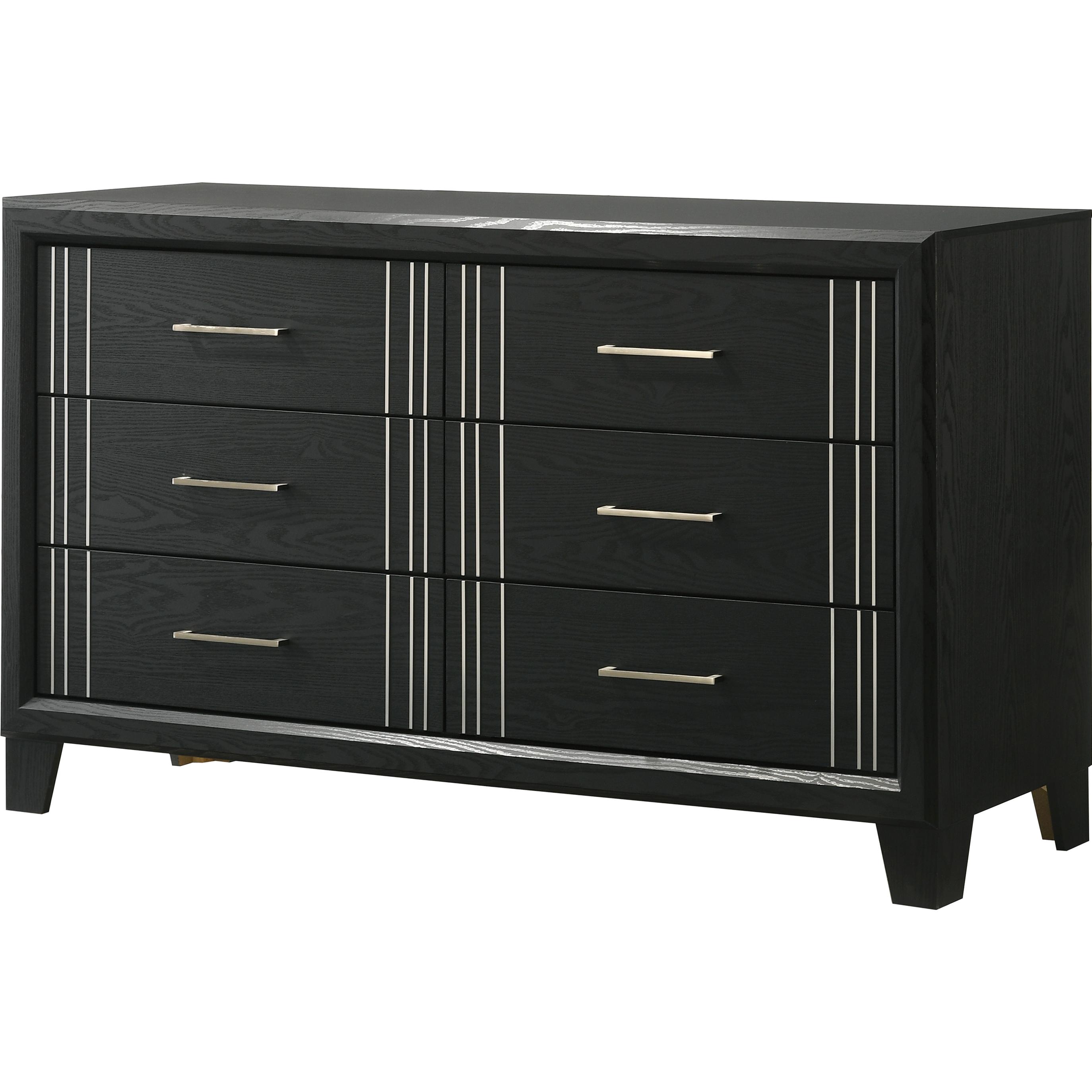 Crown Mark Charlie B9235-1 Dresser - Charcoal IMAGE 1